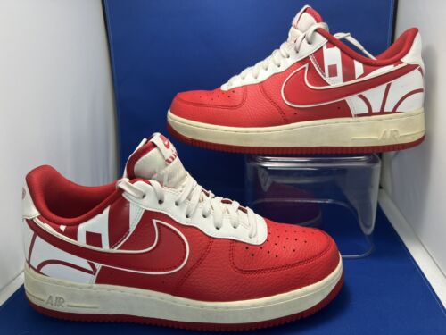 Nike Air Force 1 Low Logo Pack University Red Men Size no box 8.5 - Picture 2 of 19