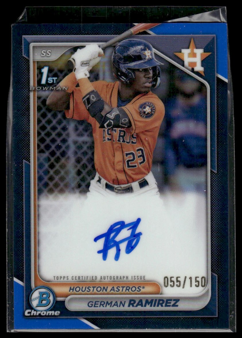 2024 Bowman #CPA-GR German Ramirez Chrome Prospects Autographs Blue /150