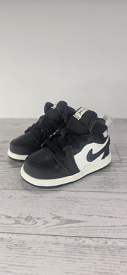 Jordan 1 Mid SE Panda Elephant Off Noir Toddler's Size 4C NEW