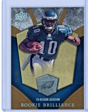 DeSean Jackson 2008 Upper Deck Icons Rookie Brilliance Rainbow Gold /99 #RB11 RC
