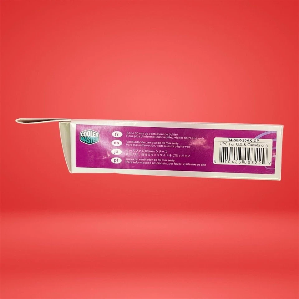 Lot of 4 Cooler Master 80mm Black Case Fan 3-Pin 2000 RPM 24.82 CFM - Image 4 of 4