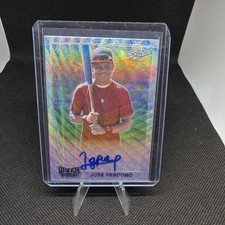 2021 Leaf Metal Draft 1990 Leaf Auto Silver Wave Jose Perdomo #LA-JP2 Auto
