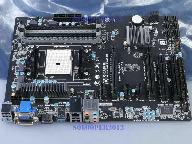 Gigabyte GA-F2A85X-D3H Motherboard AMD A85X Socket FM2 DDR3 ATX SATA3 USB3.0 - Image 2 of 2