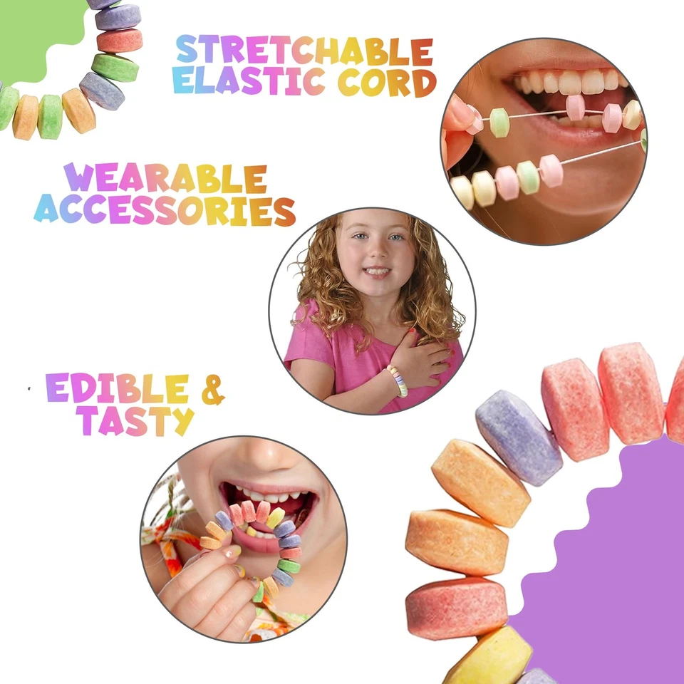 36-pack Bulk Candy Bracelets For Kids 2.5 Inch - Individually Wrapped - Stretch - Image 2 of 4