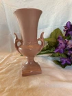 Vintage Haeger Pottery USA Footed Flower Planter Pink 9” Matte Glaze