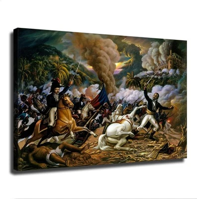 Haitian Revolution Haitian Battle of Vertieres Poster Canvas Wall Art Decoration