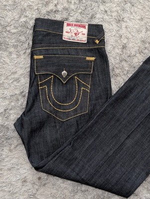 パンツ True Religion Billy Super T 38/33 True Religion Jeans World Tour Billy Super T Blue Denim Mens Size