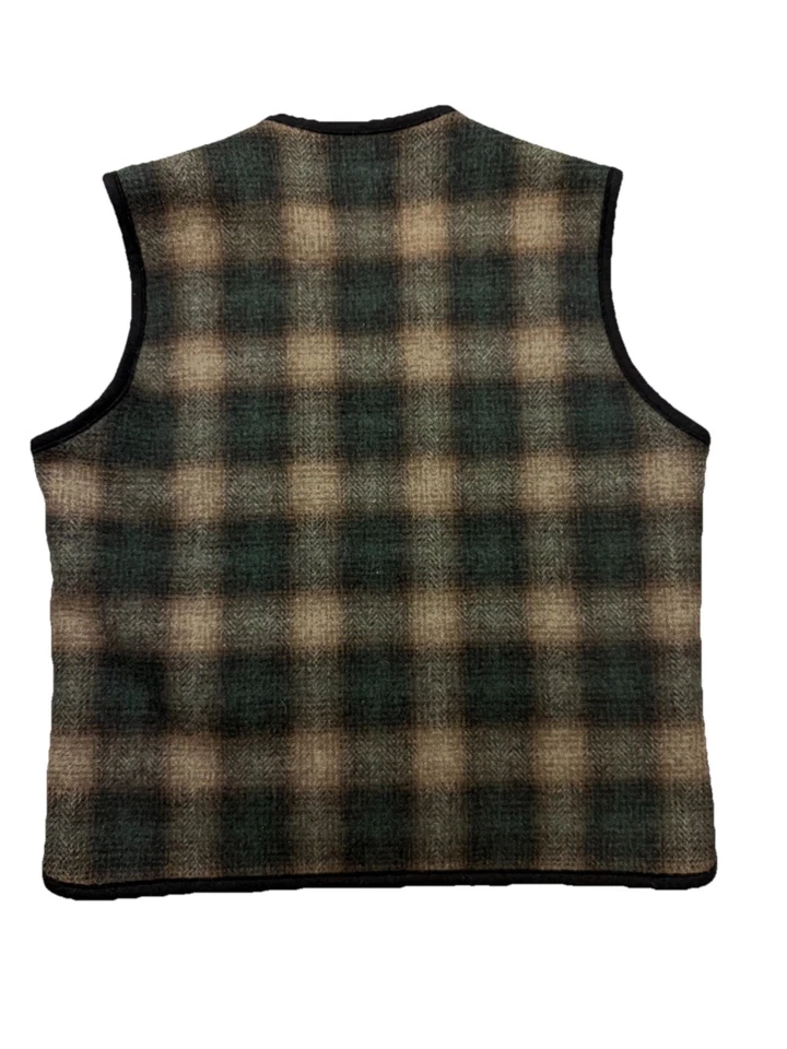 Vintage Pendleton Outdoorsman Vest Flannel Lined Distressed Men’s S Zipper - Image 2 of 4