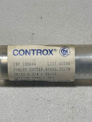 Controx Cobalt 25/32 Stagger Tooth T-Slot Cutter