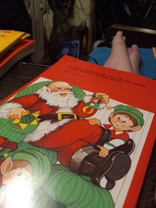 Vintage 1985 Santa Claus Golden Color and Activity Book (New/Unused)