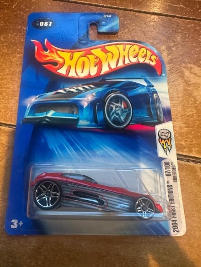 2004 Hot Wheels First Editions Shredded #87 Red/Silver