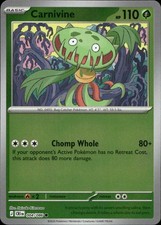 Carnivine 004/086 ME04 Chaos Rising Reverse Holo C NM Pokémon — English