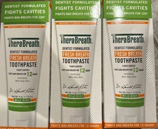3 Pack - TheraBreath Dentist Formulated Fresh Breath, Mild Mint, 4 oz