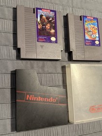 Nintendo NES Duck Tales/Willow/Mickey Mousecapade Purple Label Video Games Lot
