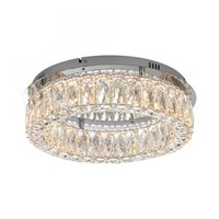 Led Deckenlampe Kristall D: 40 Cm Rund 3000 K 2800 Lm Dimmbar Deckenleuchte