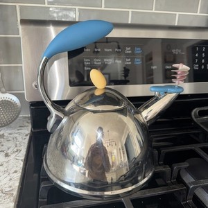 Vintage Michael Graves Whistling Tea Kettle Iconic Postmodern Art Signed