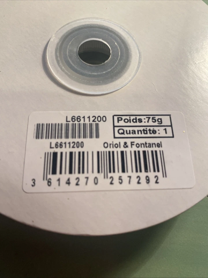 Oriol & Fontanel Yves Saint Laurent Black Gold Ribbon 3/8” France 75 Grams - Image 4 of 4