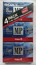 3 Of 4 Pack Sony P6-120MP 120 Minute, 8mm Video Cassette, Opened Pack Vintage