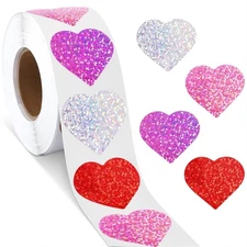Adhesive Decorative Sticker Valentine s Day Sticker Heart Sticker Labels