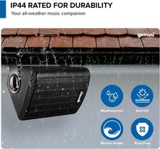 Gemini GHSIW400BTPRBLK Black 4 Outdoor Pair Speakers