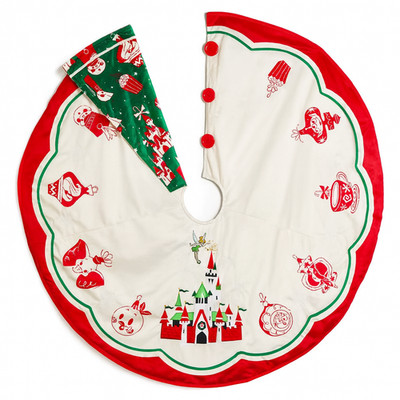 Disney Parks 2025 Christmas Holiday Tinker Bell Cinderella Castle Tree Skirt 52''