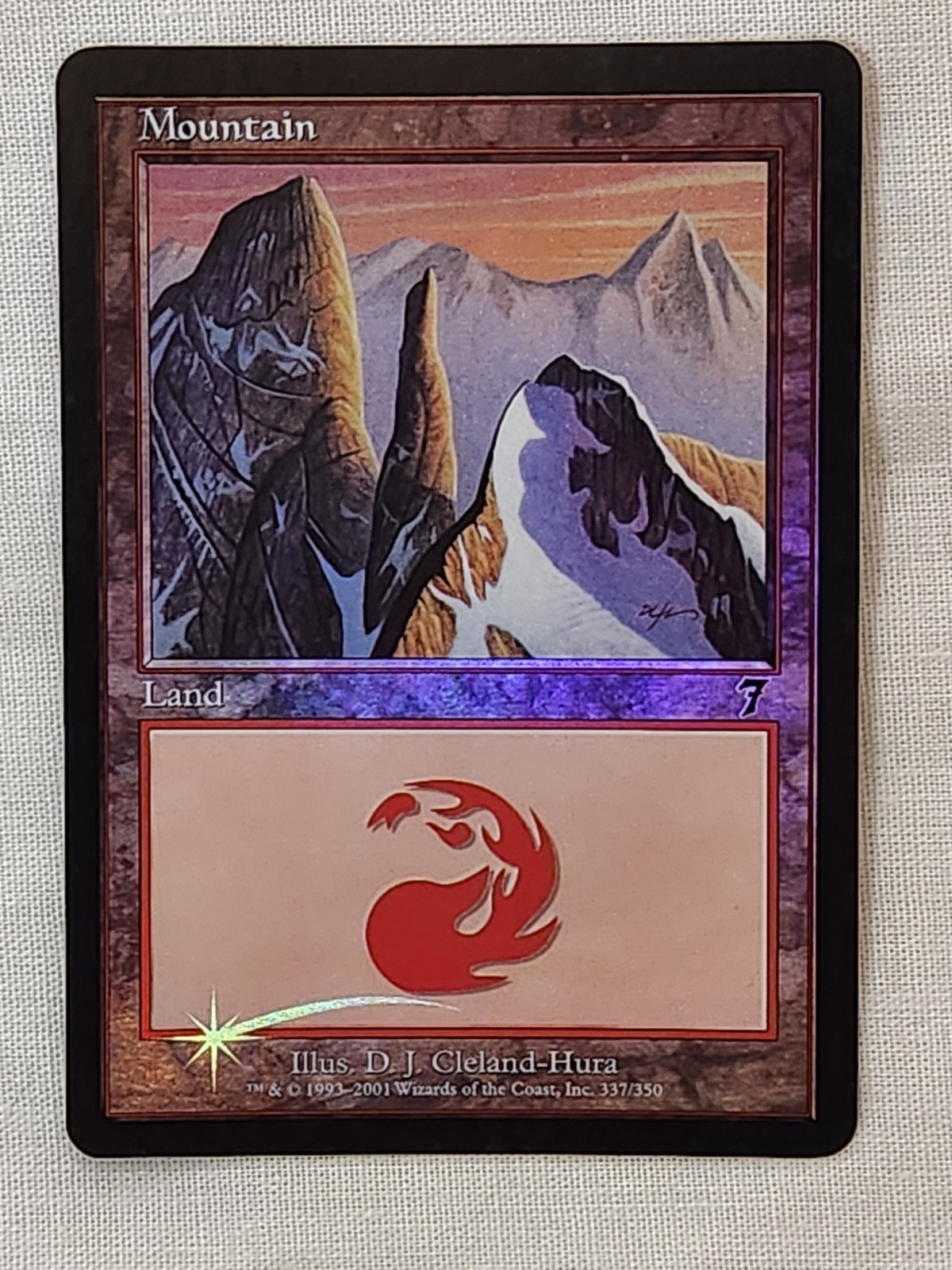 NM Mountain #337 Foil 7th Edition Mtg Magic the Gathering
