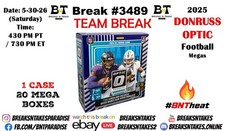 CLEVELAND BROWNS 2025 Donruss Optic Football Mega CASE 20 BOX Break #3489