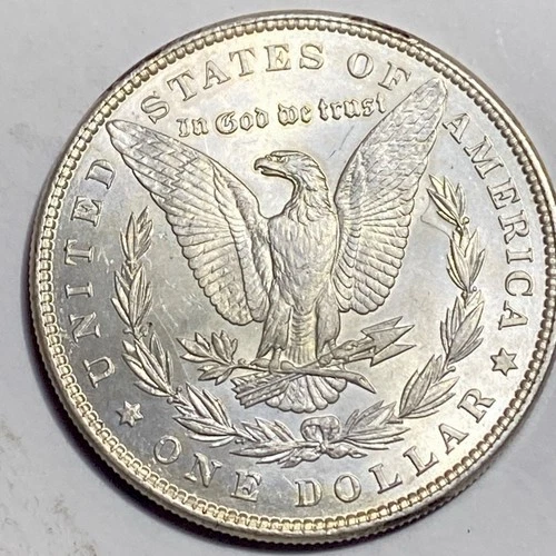 D50 💎 BU 1887 Morgan Silver Dollar Beautiful Toner!! Natural Toning