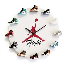 Jordan Wall Clock Mini 3D Sneakers Watch Magnet Gift Sport Basketball Theme