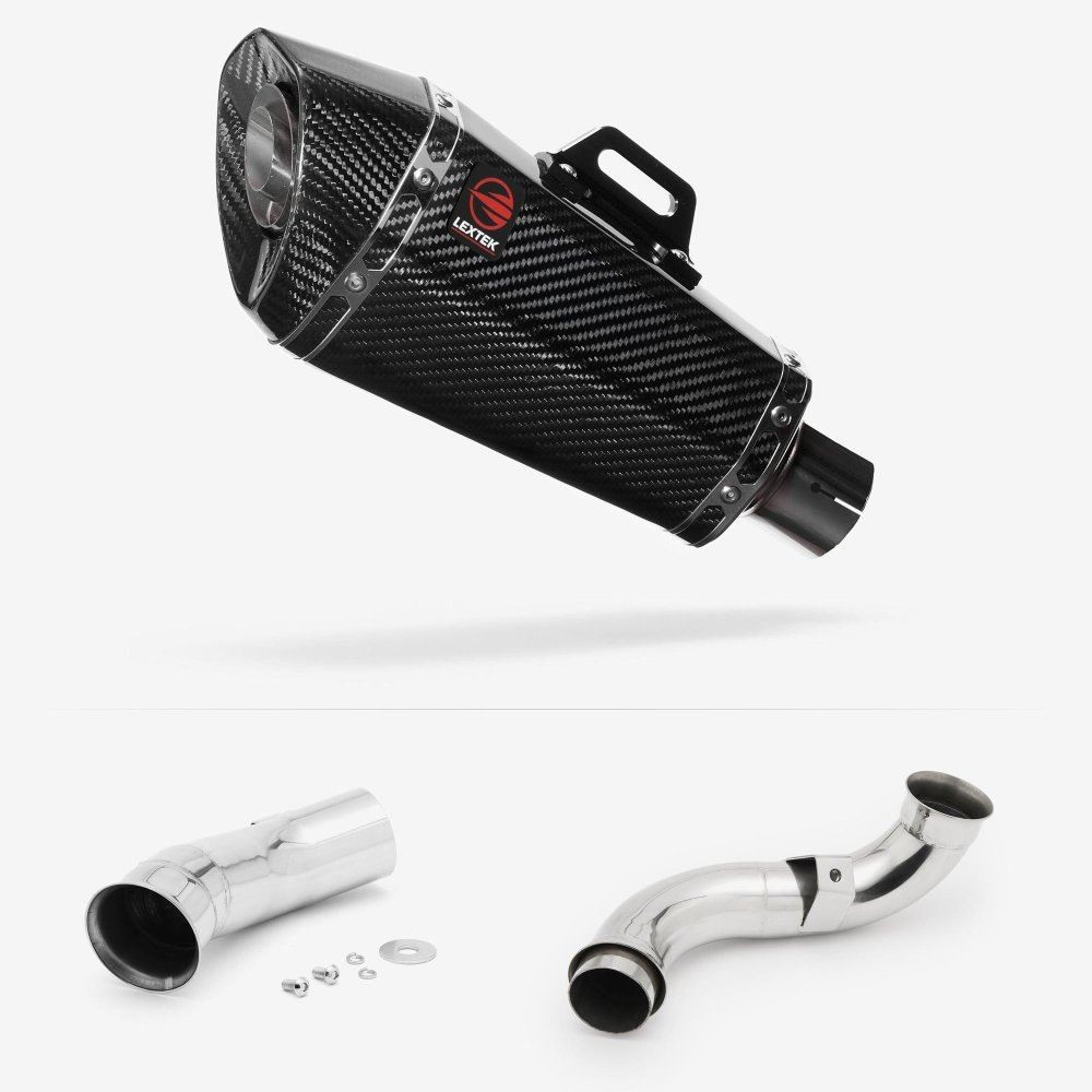Lextek XP8C Exhaust 210mm with De-Cat Link Pipe for KTM 790 Duke (18-21)