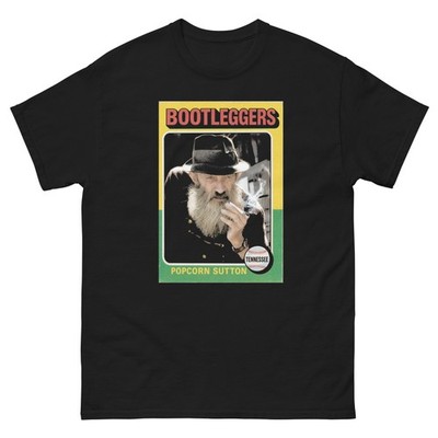 Bootlegger Popcorn Sutton Retro Baseball Card Style T Shirt classic tee