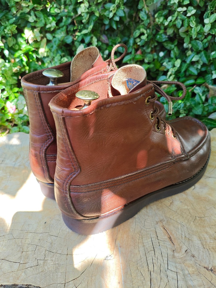 Russell Moccasin Bird Shooter Boots 8.5 E Brwon French Veal Single