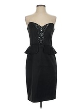 David Meister Women Black Cocktail Dress 4