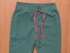 Figs Technical Collection Size Medium Tall Teal/Pink Zamora Jogger Scrub Pants