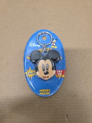 Vintage Disney Mickey Mouse Twinklers Funkey Flasher Keychain #M-63M - NOS