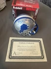Barry Sanders Signed Autographed Riddell Detroit Lions Mini Helmet COA Orig box
