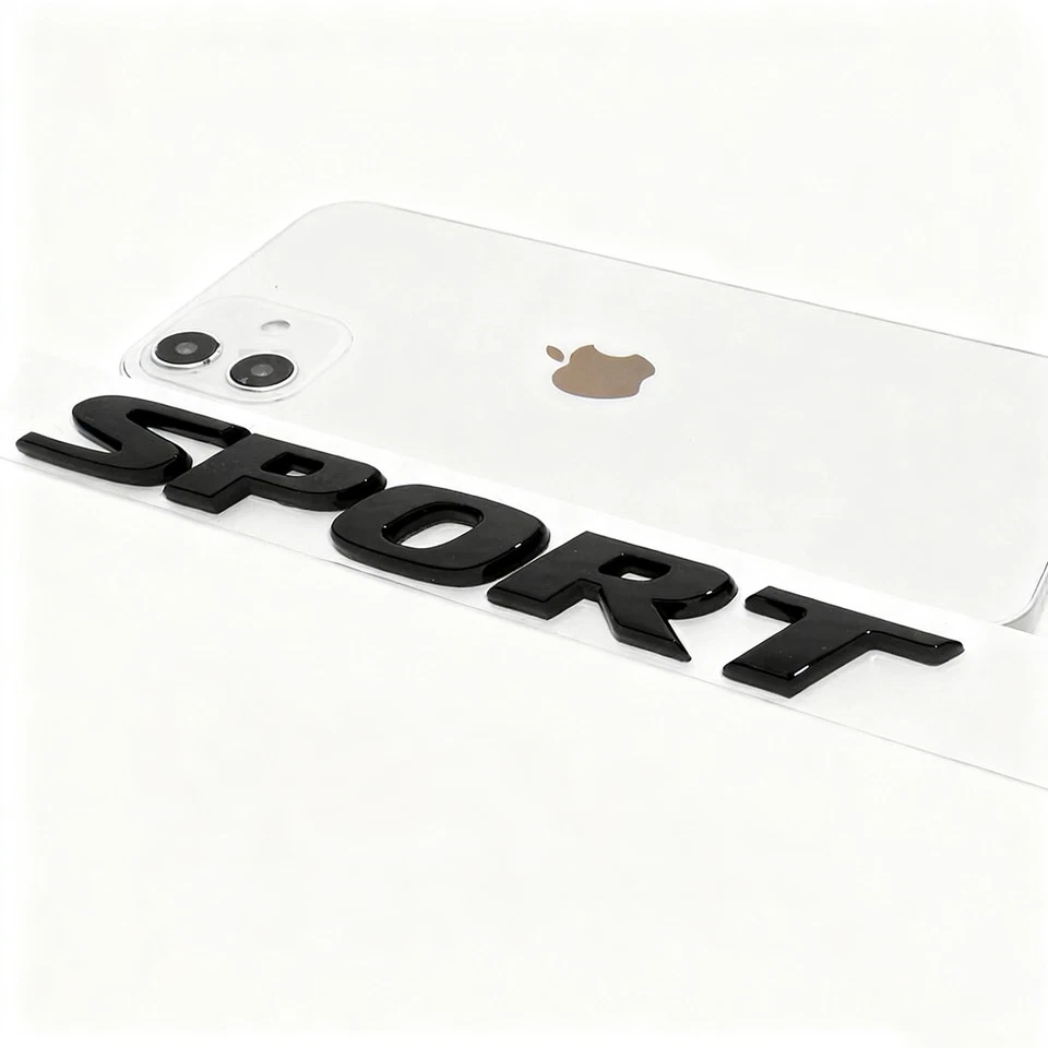 Fits Honda Civic Sport Rear Trunk Lid Letter Logo Badge Emblem Nameplate Black Foto 2 de 4