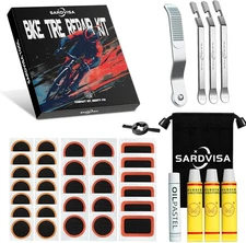 40 PCS Bike Tire Repair Kit, Bicycle Inner Tube Puncture Patch Kit with 30... 