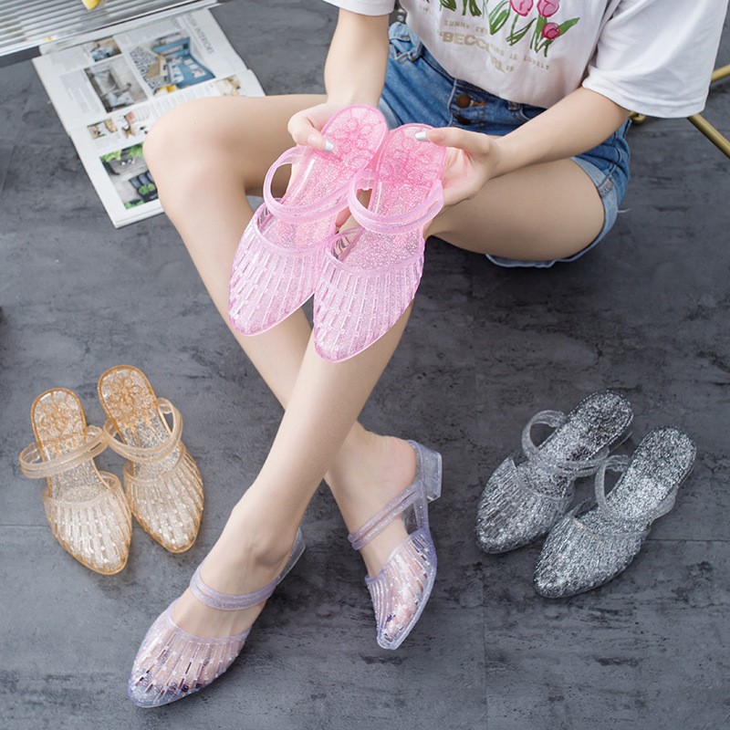 PANTOFOLA D’ORO Sandali donna gelatina estivi blocco scavato ciabatte scarpe spiaggia como