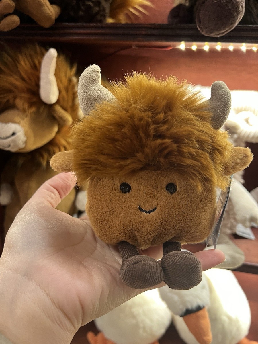 Jellycat Amuseabean Highland Cow Nwt Retired | eBay