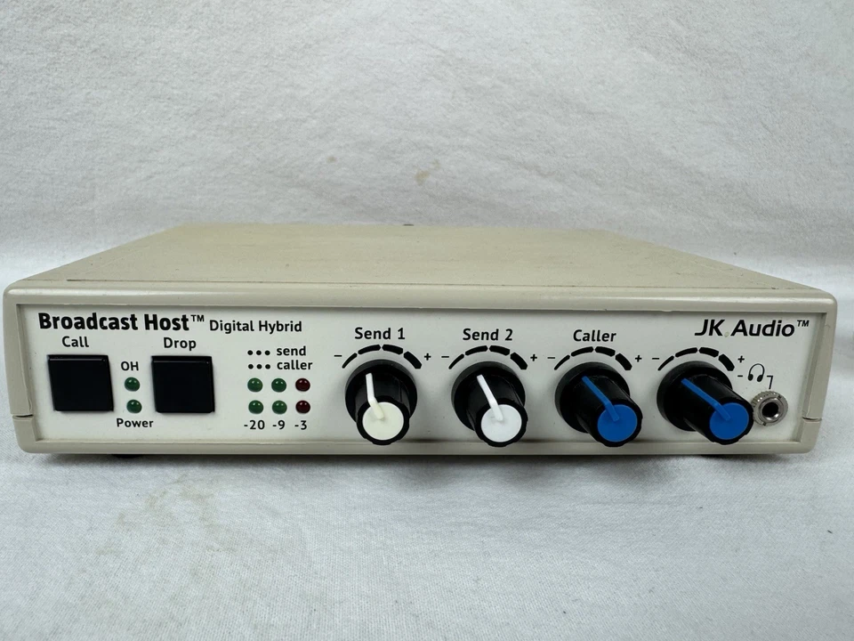 JK Audio Broadcast Host Digital Hybrid Audio Phone Line Interface As-Is Power - Image 4 of 4