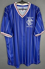 MENS FC RANGERS GLASGOW 1983/1984 HOME FOOTBALL SOCCER SHIRT JERSEY SIZE L LARGE