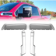 Top&Side Mirror Cover Caps For Chevy Silverado GMC Sierra HD 2500 3500 2020-2023
