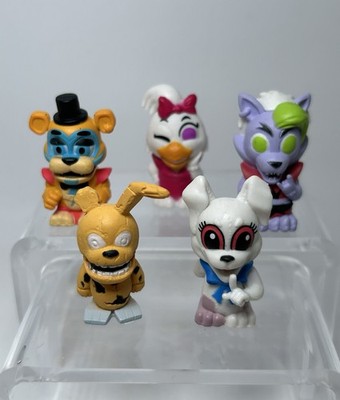 FNAF Security Breach Glamrock  1.5'' Figures Lot Five Nights At Freddy s Phatmojo