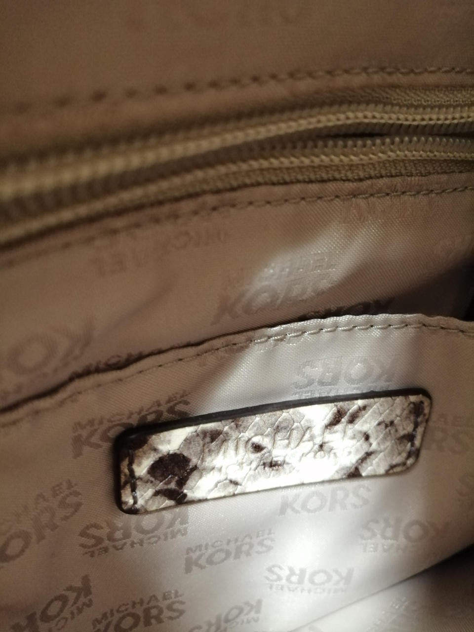 Python Embossed Mini Backpack Michael Kors Model … - image 11