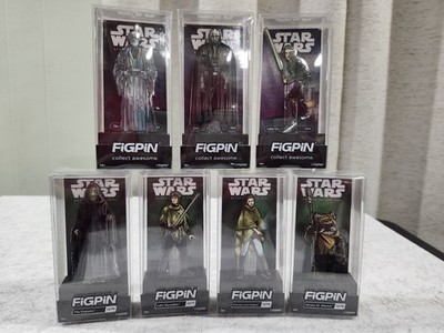 Star Wars: Return Of The Jedi FiGPiN Bundle Of 7 Exclusives &Commons Unlocked 