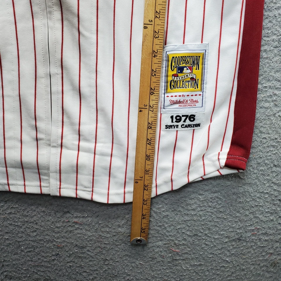 MLB Philadelphia Phillies Steve Carlton #32 Mitchell & Ness Jersey Mens L Multi - Image 3 of 4