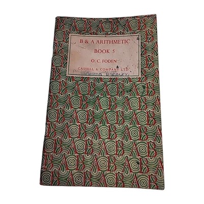 B&A Arithmetik 5 Foden Vintage Taschenbuch