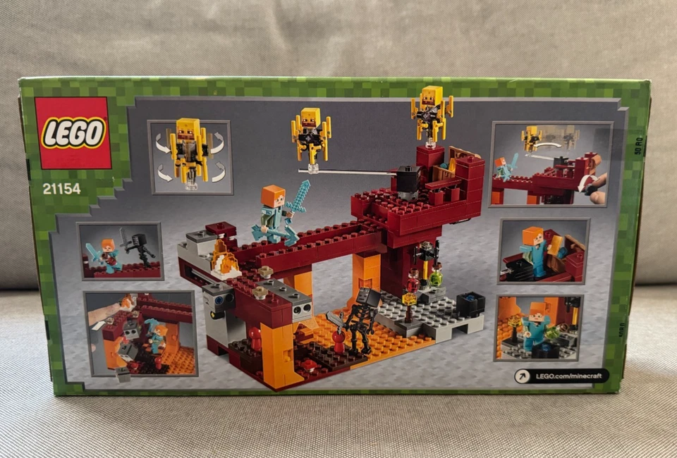 Lego Minecraft Blaze Bridge Set 21154 New - Image 2 of 4