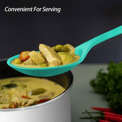 Silicone Spoons for Cooking - Extra Large Kitchen Spoons for Mixing, Serving,... - Picture 7 of 9